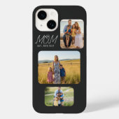 Mama hat modernes Skript Schwarz 3 Foto Case-Mate iPhone Hülle (Rückseite)