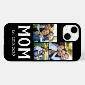 Mama hat modernes Skript Schwarz 3 Foto Case-Mate iPhone Hülle (Rückseite (Horizontal))