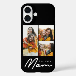Mama hat modernes Skript Schwarz 3 Foto iPhone 16 Hülle