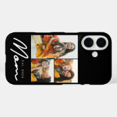 Mama hat modernes Skript Schwarz 3 Foto Case-Mate iPhone Hülle (Rückseite (Horizontal))