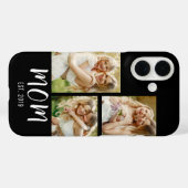Mama hat modernes Skript Schwarz 3 Foto eingericht Case-Mate iPhone Hülle (Rückseite (Horizontal))