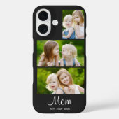 Mama hat modernes Skript Schwarz 3 Foto eingericht Case-Mate iPhone Hülle (Rückseite)