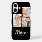 Mama hat modernes Skript Schwarz 3 Foto eingericht Case-Mate iPhone Hülle (Rückseite)