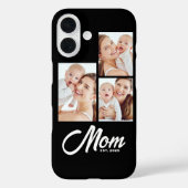 Mama hat modernes Skript Schwarz 3 Foto eingericht Case-Mate iPhone Hülle (Rückseite)