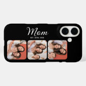 Mama hat modernes Skript Schwarz 3 Foto eingericht Case-Mate iPhone Hülle (Rückseite (Horizontal))