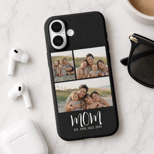 Mama hat modernes Skript Schwarz 3 Foto eingericht Case-Mate iPhone Hülle