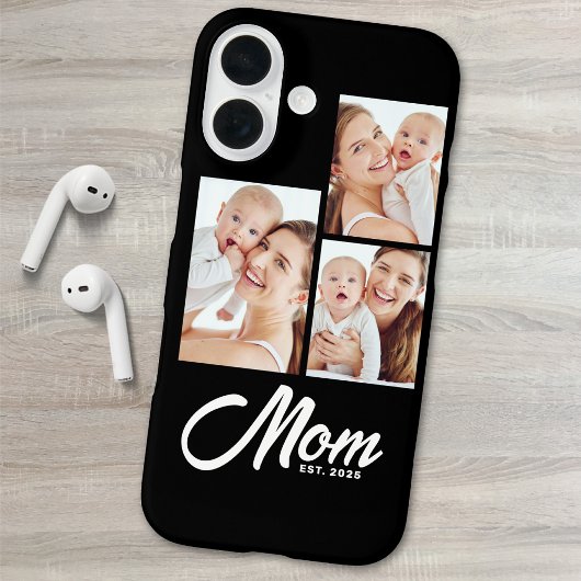 Mama hat modernes Skript Schwarz 3 Foto eingericht Case-Mate iPhone Hülle