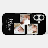 Mama hat modernes Skript Schwarz 3 Foto eingericht Case-Mate iPhone Hülle (Rückseite (Horizontal))