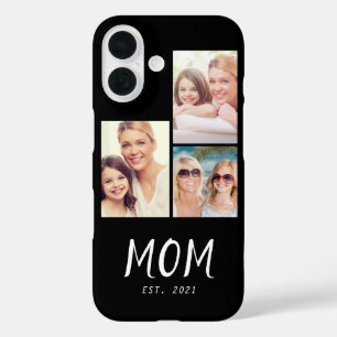 Mama hat modernes Skript Schwarz 3 Foto eingericht iPhone 16 Hülle