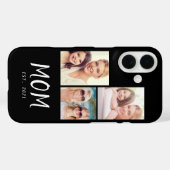 Mama hat modernes Skript Schwarz 3 Foto eingericht Case-Mate iPhone Hülle (Rückseite (Horizontal))