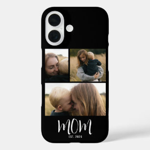 Mama hat modernes Skript Schwarz 3 Foto eingericht iPhone 16 Hülle