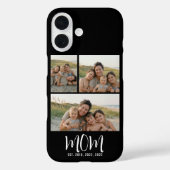 Mama hat modernes Skript Schwarz 3 Foto eingericht Case-Mate iPhone Hülle (Rückseite)