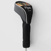 Mama hat modernes Skript Schwarz 3 Foto eingericht Golf Headcover (angewinkelt)