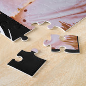 Mama hat modernes Skript Schwarz 3 Foto eingericht Puzzle (Seite)