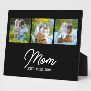 Mama hat modernes Skript Schwarz 3 Foto Fotoplatte