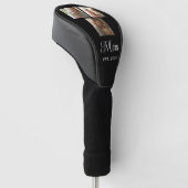 Mama hat modernes Skript Schwarz 3 Foto Golf Headcover (angewinkelt)