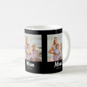 Mama hat modernes Skript Schwarz 3 Foto Kaffeetasse (VorderseiteRechts)