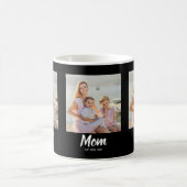 Mama hat modernes Skript Schwarz 3 Foto Kaffeetasse (Mittel)