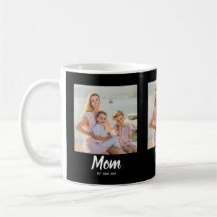 Mama hat modernes Skript Schwarz 3 Foto Kaffeetasse