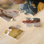 Mama hat modernes Skript Schwarz 3 Foto Puzzle (Seite)