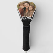 Mama hat modernes Skriptfoto eingerichtet Golf Headcover (Vorderseite)