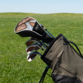Mama hat modernes Skriptfoto eingerichtet Golf Headcover (In SItu)