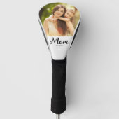Mama hat modernes Skriptfoto eingerichtet Golf Headcover (Vorderseite)