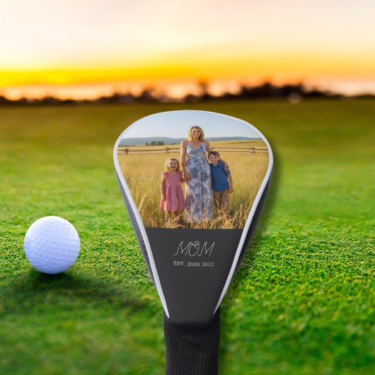 Mama hat modernes Skriptfoto eingerichtet Golf Headcover