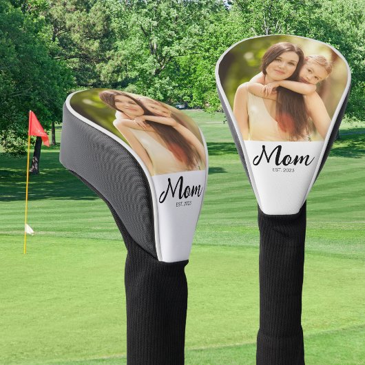 Mama hat modernes Skriptfoto eingerichtet Golf Headcover