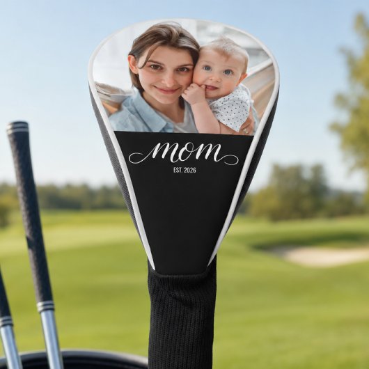 Mama hat modernes Skriptfoto eingerichtet Golf Headcover