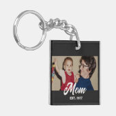 Mama hat modernes Skriptfoto eingerichtet Schlüsselanhänger (Vorderseite links)