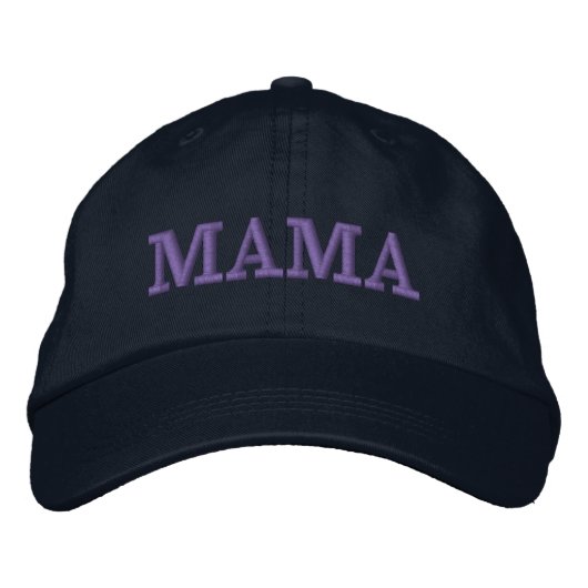 Mama Hat | Muttertagsgeschenk Bestickte Baseballkappe (Vorderseite)