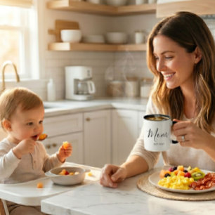 Mama hat neu gegründet Minimalistisches Geschenk f Zweifarbige Tasse
