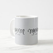 Mama hat neu gegründet Mutter Geschenk schwarze Sc Kaffeetasse (Vorderseite Links)