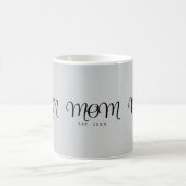 Mama hat neu gegründet Mutter Geschenk schwarze Sc Kaffeetasse (Mittel)
