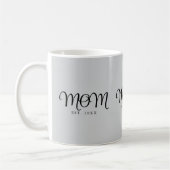 Mama hat neu gegründet Mutter Geschenk schwarze Sc Kaffeetasse (Links)
