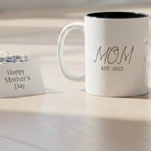Mama hat neu Mama-Geschenk Zweifarbiges Kaffeetass Zweifarbige Tasse