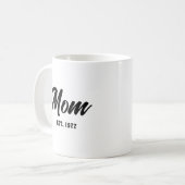 Mama hat neue Mama-Geschenk Kaffeetasse (Vorderseite Links)