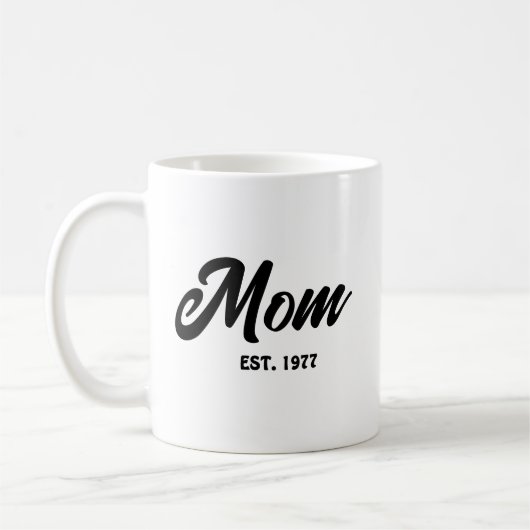 Mama hat neue Mama-Geschenk Kaffeetasse (Links)