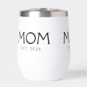 Mama hat neue Mama-Geschenk Weiß Schwarz (Vorderseite)
