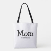 Mama hat neue Mama-Geschenke etabliert Tasche (Rückseite)