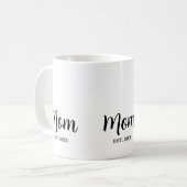 Mama hat neues Mama-Geschenk etabliert Kaffeetasse (Vorderseite Links)