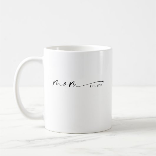 Mama hat neues Mama-Geschenk etabliert Kaffeetasse (Links)