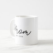 Mama hat neues Mama-Geschenk etabliert Kaffeetasse (Vorderseite Links)