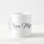 Mama hat neues Mama-Geschenk etabliert Kaffeetasse (Vorderseite Links)