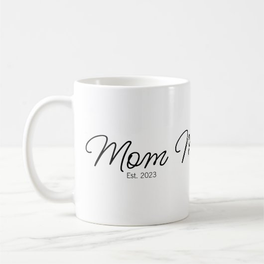 Mama hat neues Mama-Geschenk etabliert Kaffeetasse (Links)