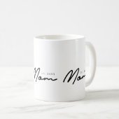 Mama hat neues Mama-Geschenk etabliert Kaffeetasse (VorderseiteRechts)