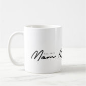 Mama hat neues Mama-Geschenk etabliert Kaffeetasse (Links)