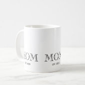 Mama hat neues Mama-Geschenk etabliert Kaffeetasse (Vorderseite Links)