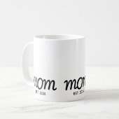 Mama hat neues Mama-Geschenk etabliert Kaffeetasse (Vorderseite Links)
